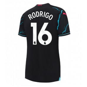Manchester City Rodri Hernandez #16 Replika Tredjetrøje Dame 2023-24 Kortærmet